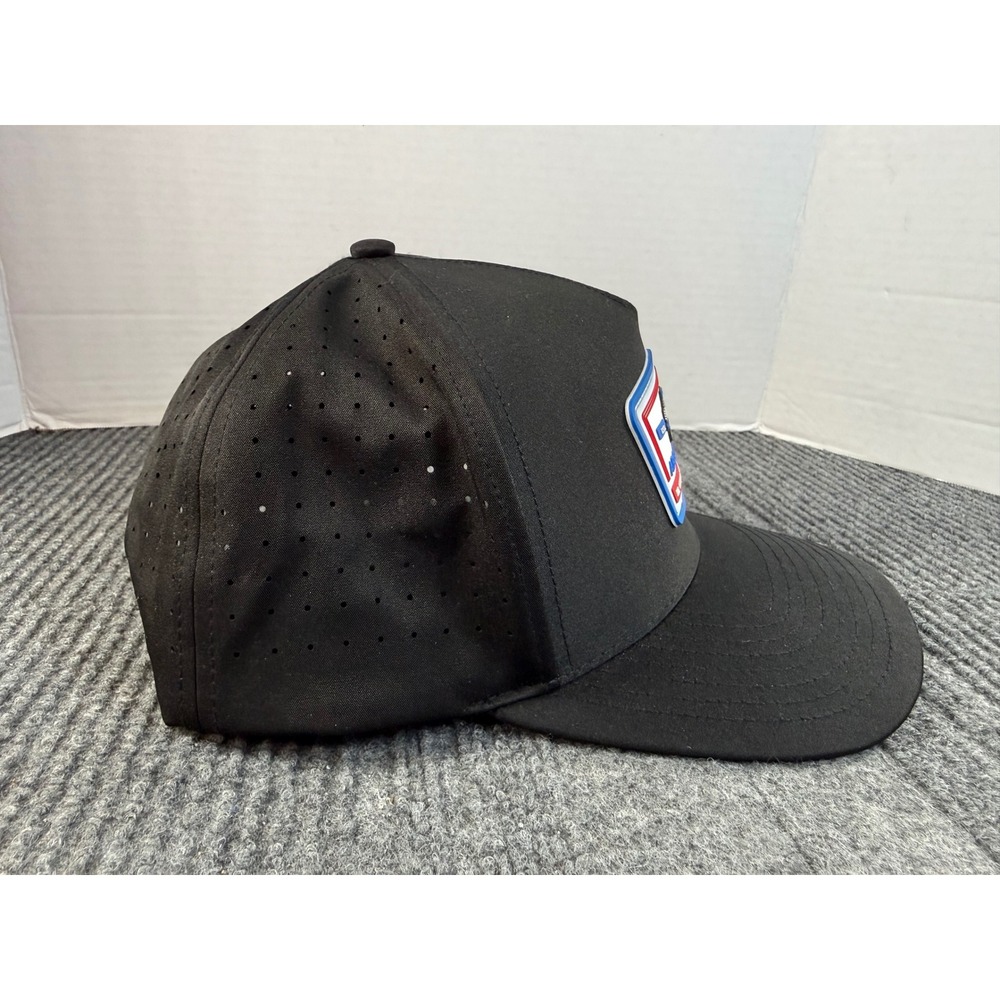 Waggle Golf ABC Supply Co Job Done Snapback Hat Black Perforated Performance Cap - Picture 3 of 7
